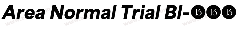 Area Normal Trial Bl字体转换